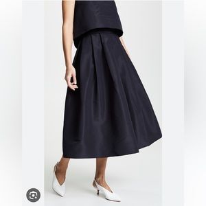 Tibi silk faille full skirt